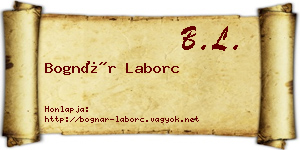 Bognár Laborc névjegykártya