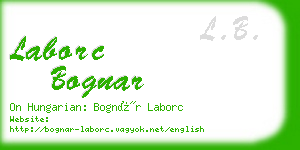 laborc bognar business card